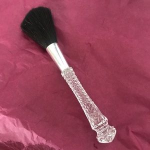 Vintage Cosmetic Pressed Glass Handle Makeup Brush